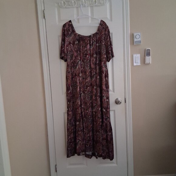 Maeve Purple Paisley Maxi Dress - Picture 4 of 12